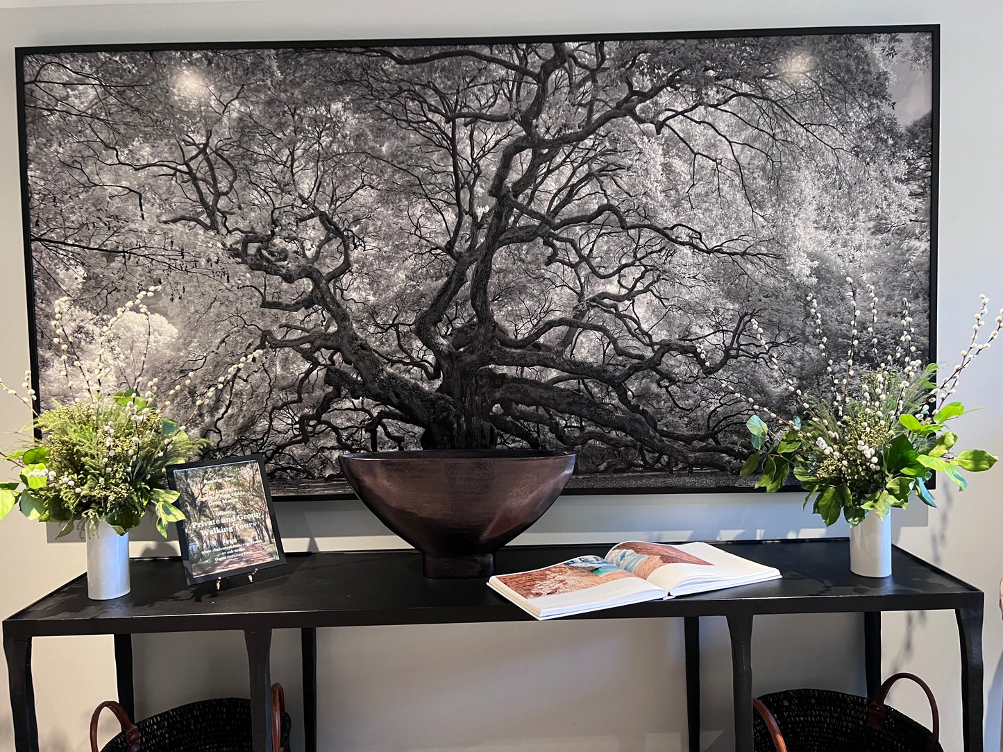 Hotel lobby florals. Hotel elevator bank florals. Flowers in hotel. Flowers in Charleston hotel. Hotel florist in Charleston.