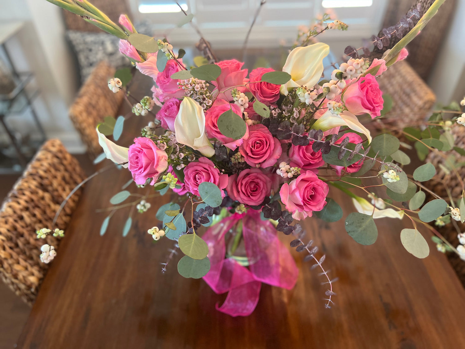 Gorgeous flower arrangement. Charleston florist. Luxury florals Sullivan's Island. Special flowers.